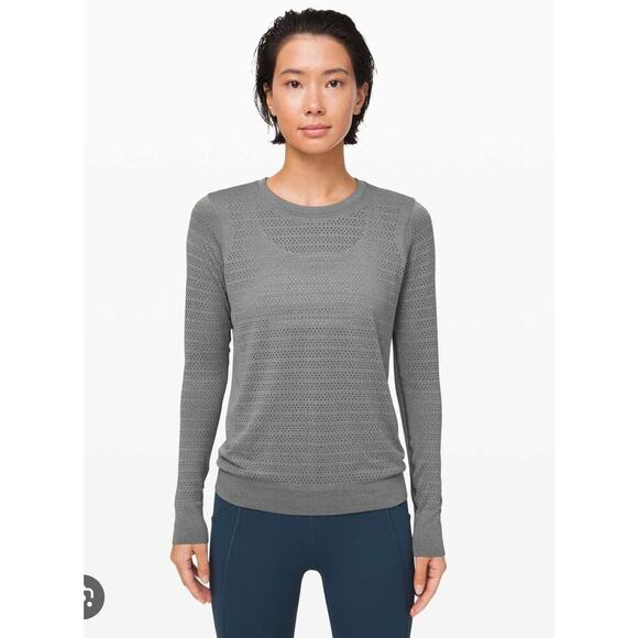 Lululemon Tops - Lululemon Women’s Breeze By Long Sleeve Squad Activewear Shirt in Slate Gray - 8
